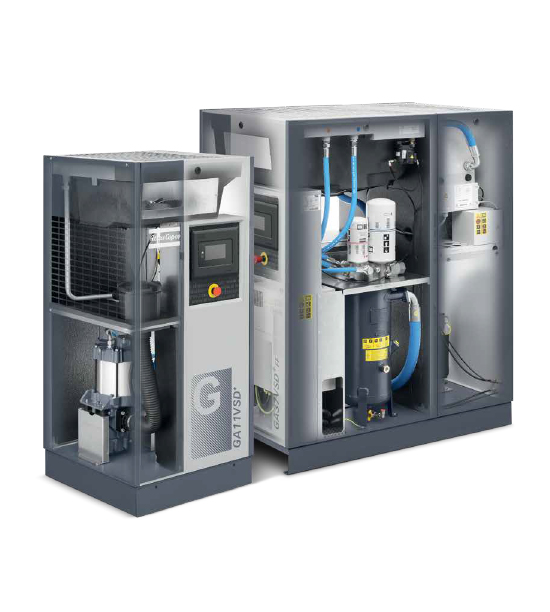 阿特拉斯GA VSD+（7-110KW）立式油冷永磁变频螺杆空压机(图4)
