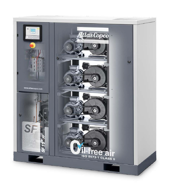 阿特拉斯SF+（1.5-22KW）无油涡旋空压机(图3)